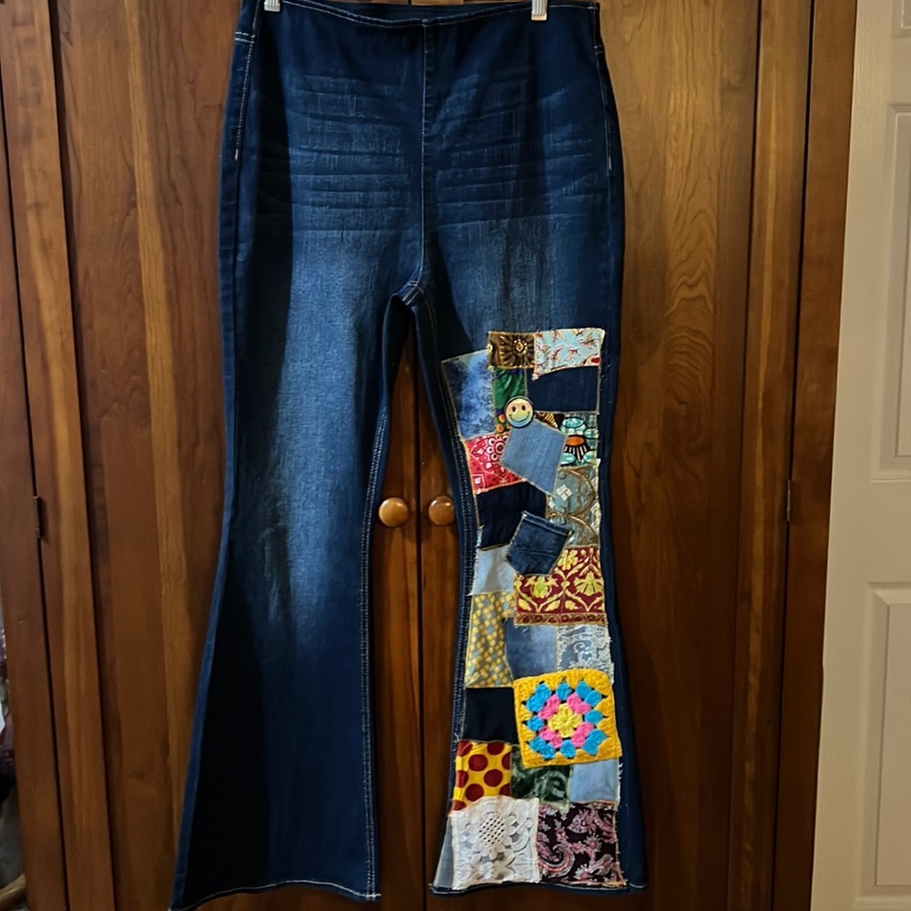 Upcycled Parchwork Jeans
